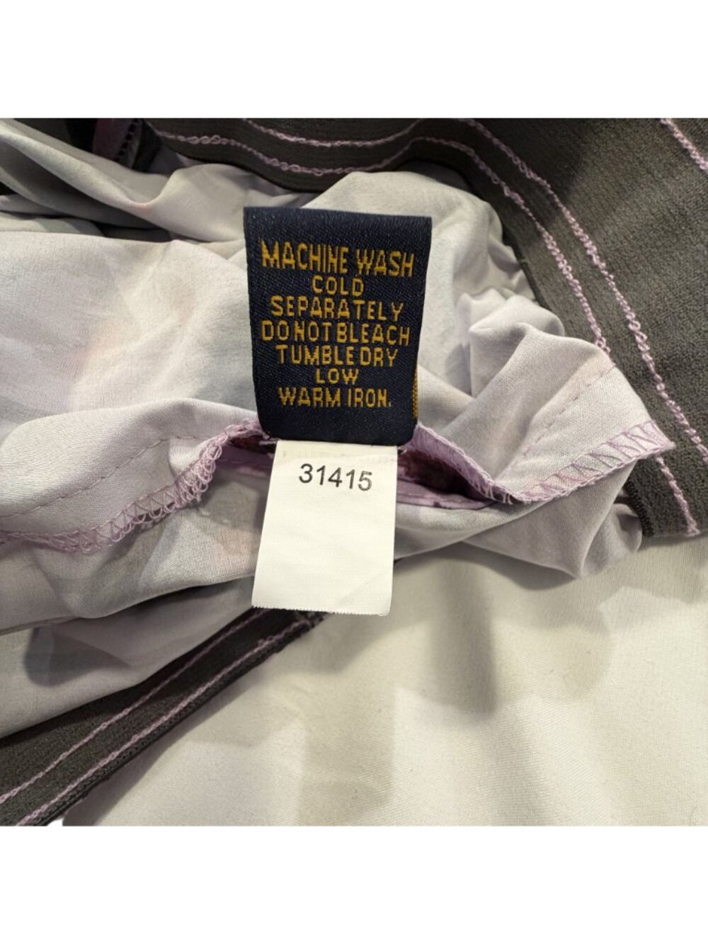 NWOT VTG 1946 Mens XL Purple Palm Tree Print Swim Shorts 92% Polyester 8% Spande - Picture 7 of 9